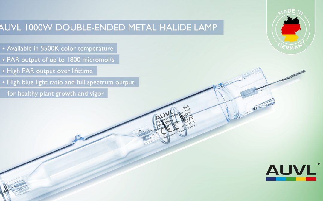 Nueva lámpara de haluro metálico de extremidad doble AUVL 1000W